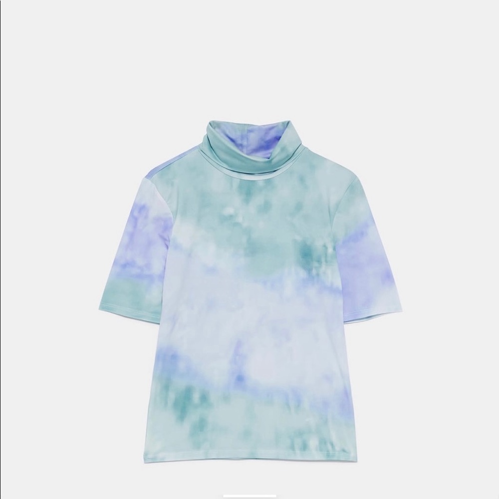 pastel mock neck